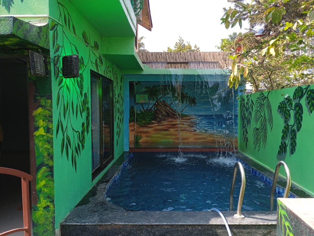 Side view of Waterfall Villa
